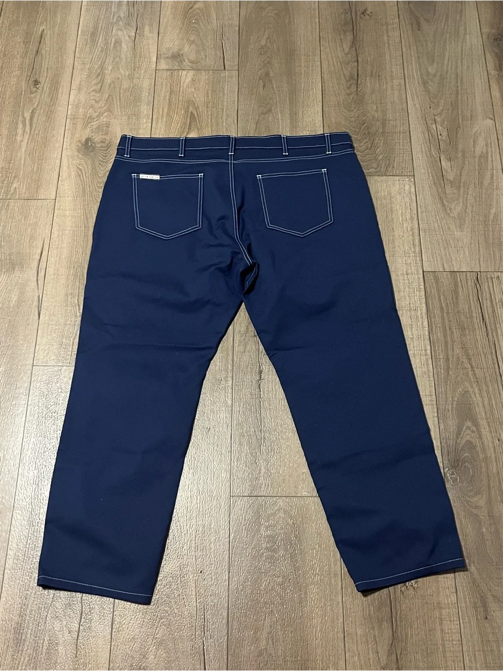 Blue Delta Pants Mens 42x29 Blue Chino 5 Pocket Slim Fit Custom Casual